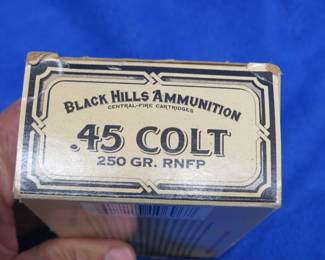 Lot 365. 27 Black Hills Ammunition .45 Colt rounds