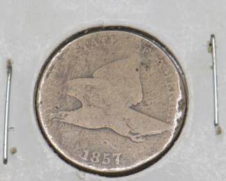 Lot 336. 1857 Flying Eagle Cent