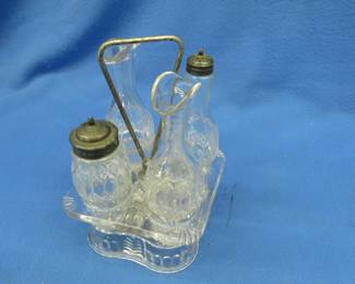 Lot 180. Vintage 5-piece cruet set