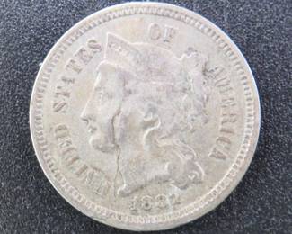 Lot 340. 1881 3-Cent Nickel