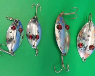 Lot 214. Four Hoffschneider Red Eyes; two 3" and two 2"