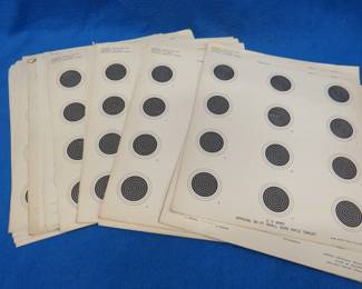 Lot 341. 25 old-school 50' small bore targets