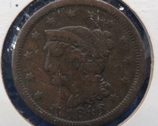 Lot 411. 1846 small date Large Cent