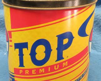 Lot 21. Top Tobacco can