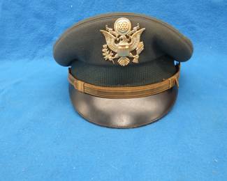 Lot 294. US Army Officers dress cap. No size shown. Very good condition.