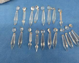 Lot 78. Glass prisms and prism parts