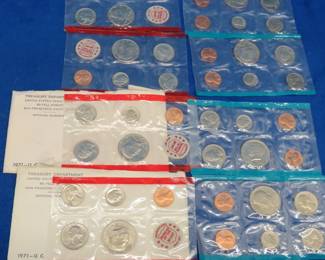 Lot 404. Four 1971 U.S. Uncirculated Coin Sets