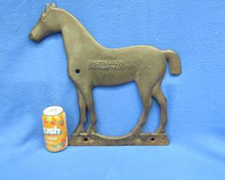 Lot 232. Dempster 58G cast iron horse windmill weight. Weight approx. 13 Lbs.