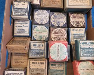 Lot 224. A box full of vintage healing herbs for ailments from different distributors