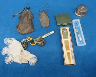 Lot 76. Masonic items, mesh purses, and more