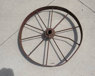 Lot 153. Steel 25" diameter wheel
