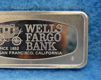 Lot 283. Franklin Mint Bank-marked sterling silver ingot. 65.43 grams.