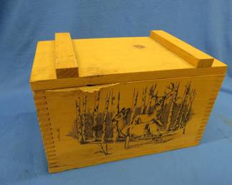 Lot 267. Wooden ammo crate, The Classic by Evans 1994