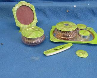 Lot 105. Vintage dresser set