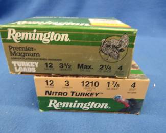 Lot 81. 17 Remington 4-shot turkey loads. 7 3". 10 3 1/2".