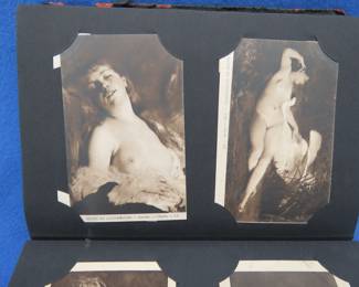 Lot 257. Approximately 150 postcards from the Golden Era (1907-1915), including several vintage nudes