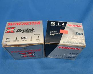 Lot 122. 50 4-shot steel, 20-gauge rounds