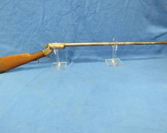 Lot 12. Stevens Model 1884 16-gauge? single-shot shotgun with matching serial numbers. SN 4850. Missing ejector.