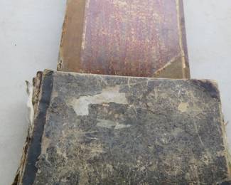 Lot 190. Two vintage early 20th-century scrapbooks, including whimsical anthropomorphic frog postcards and political cartoons