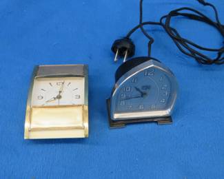 Lot 259. Two untested vintage clocks: August C. Keebler and Westclox.