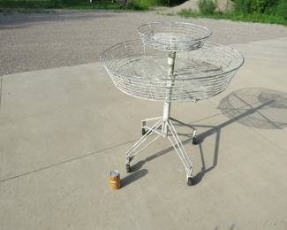 Lot 68. Rolling wire stand