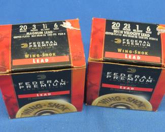 Lot 127. 32 Federal 6-shot 20-gauge rounds.