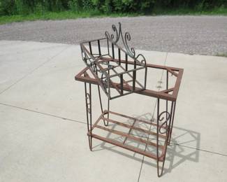 Lot 170. Two metal plant stands