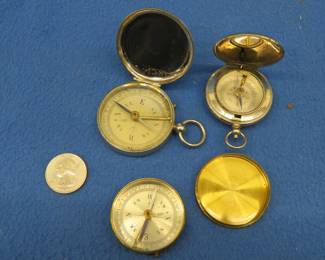 Lot 303. Three compasses
