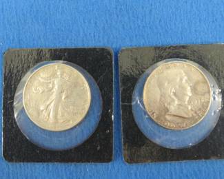 Lot 35. Walking Liberty and Franklin half-dollars