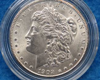 Lot 173. 1902 O Morgan silver dollar: All coins from this set are being sold individually in this auction.