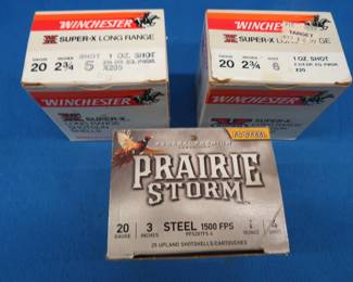Lot 120. 64 Mixed 20-gauge rounds