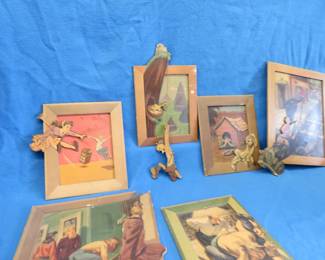 Lot 221. Six 3D layered paper art pictures by Wacky Pictures