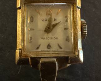 Vintage Gruen ladies watch 7 inches long in working condition