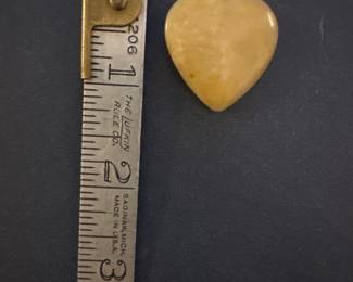 Amber Heart pendant