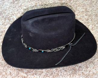 Stetson 4X Beaver Cowboy Hat, Charlie 1 Horse Storage Box And Cripple Creek Leather Vest