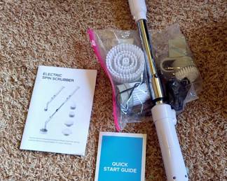Electric Spin Scrubber Including Attachments