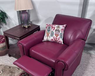 Red Leather Recliner