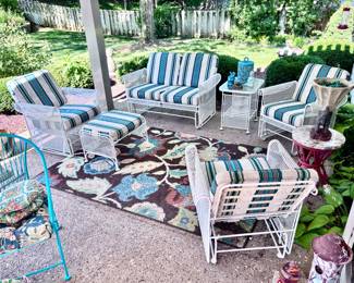 Mid Century Modern Woodard Patio Set