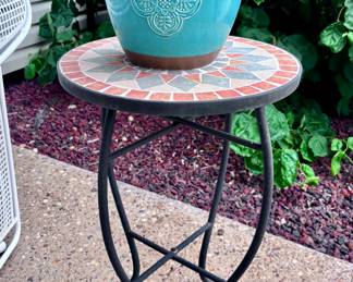 Mosaic Table and Planter