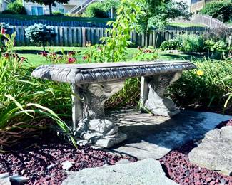 Concrete Koi Fish Bench