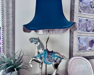 Horse Lamp with Shade