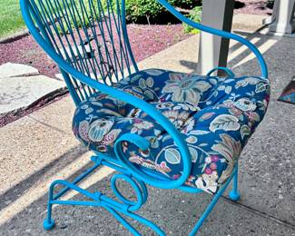 Teal Spring Chair