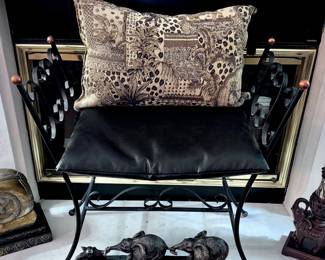 Wrought Iron Bench