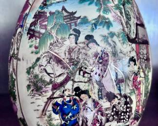 Hand Painted Porcelain Egg 