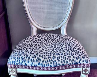 Leopard Print Accent Chair
