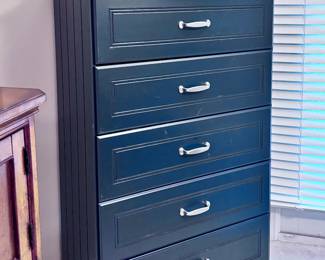 Navy Blue Chest of Drawers