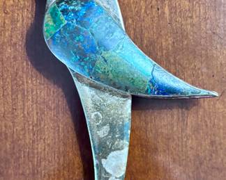 Inlaid Stone Parrot 