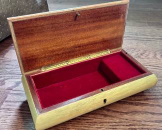 Inlaid Wood Italian Music Box