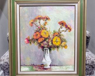 MCM Mid Century Modern Painting Still Life