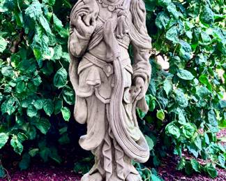 Large Concrete Goddess Statue